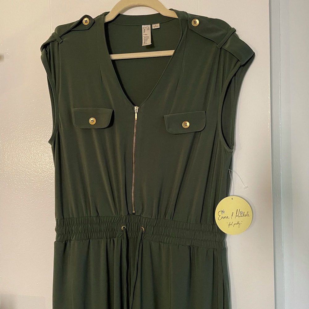 NWT Olive Green Jumpsuit